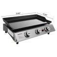 thumbnail image 3 of Royal Gourmet PD1300 Portable 3-Burner Propane Gas Grill Griddle, 3 of 5
