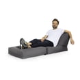 thumbnail image 4 of Gouchee Home Twist Brava Grey Bean Bag Chair – Water-Repellent Polyester Oxford Fabric with Polystyrene Bead Filling, Suitable for Adults and Teens, Convertible Seating for Living Room or Dorm, 4 of 9