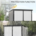 thumbnail image 4 of DAJU 5x3FT Outdoor Storage Shed Waterproof Resin Cabinet with Lockable Doors, 4 of 8