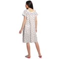 thumbnail image 4 of Moomaya Chemise de Nuit à Manches Courtes pour Femmes Imprimée avec Patte de Boutonnage, 4 of 4