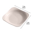 thumbnail image 3 of Yunuuuoa 2 Packs Square Snack Tray, Large Capacity Food Serving Platter, Durable Fruit and Candy Dish for Living Room Coffee Table, Home Kitchen Party Tray, Easy Clean Home Decor Servingware, 3 of 7