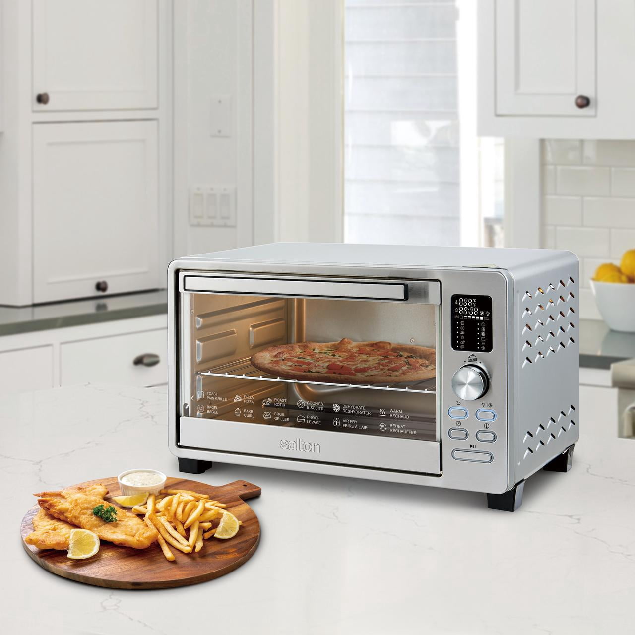 Salton Four Grille-Pain à Convection et à Air Chaud Salton Convectifry – Numérique, Convection, Friteuse à Air, 23 L / 24 QT