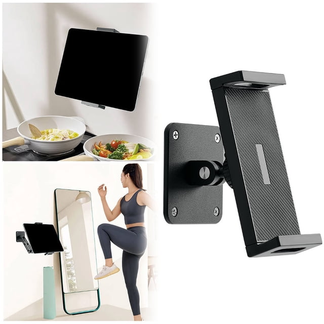 Wall Mount 360 Rotating Extendable Tablet Holder Stand Adjustable Foldable Aluminum Phone Mount For Devices 47 to 13 Inches