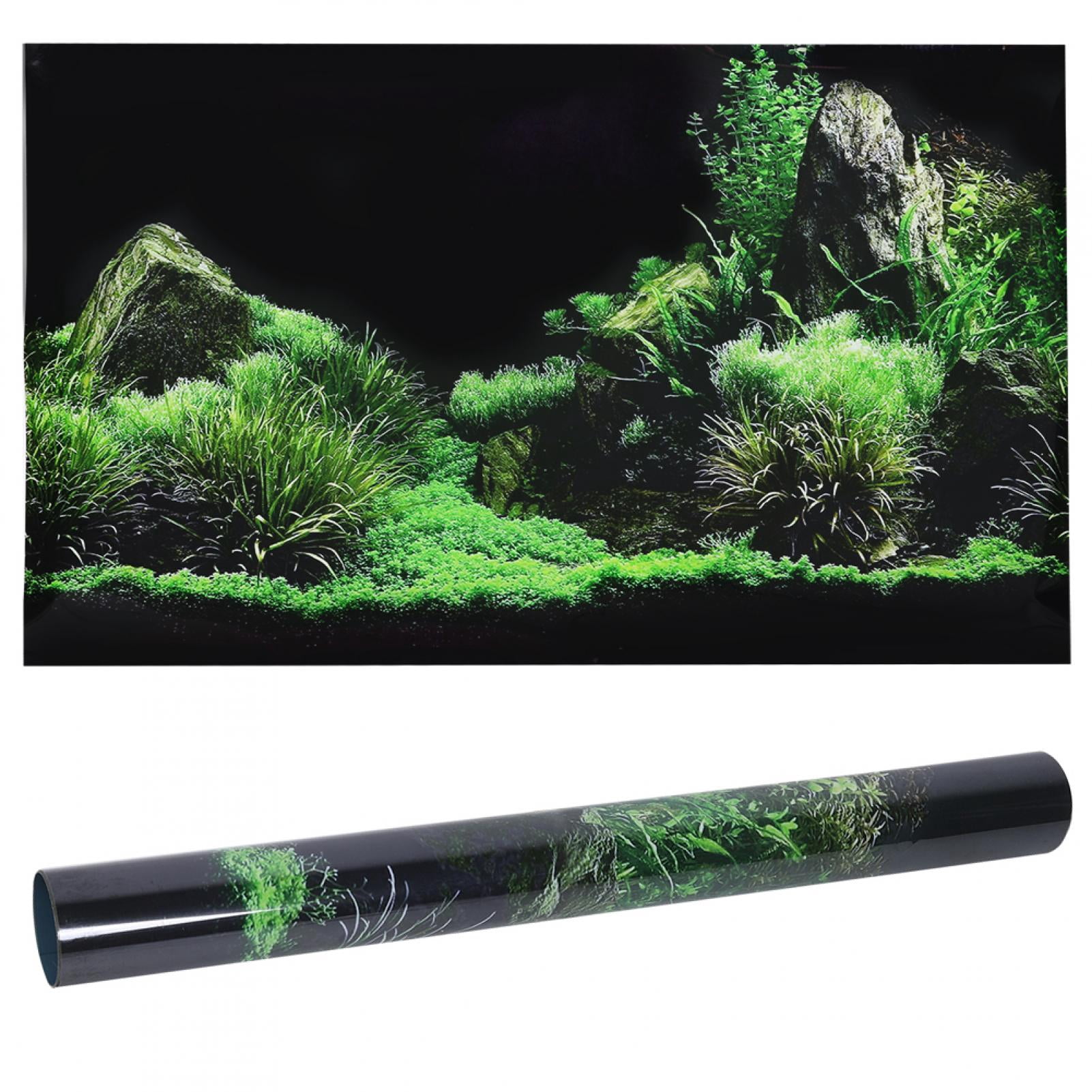 Aquarium Background Sticker,Aquarium Fish Tank Seafloor Fish Tank Sticker Water Grass Aquarium Sticker Stylish and Modern