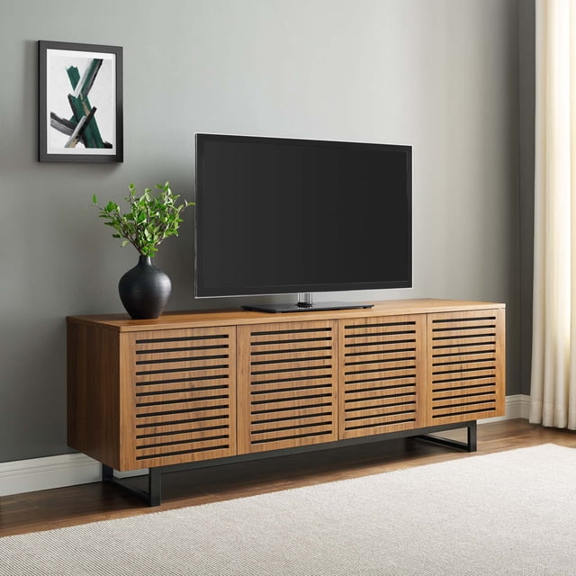 Modway Parker Meuble Télé de 73 Pouces en Noyer