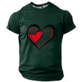 thumbnail image 1 of Pisexur Shirts for Man T Hommes Mode Décontractée Imprimé Col Rond Pull T-Shirt Manches Courtes Vert Armée, 4TG Chemises de Golf Hommes & Chemises Hommes, 1 of 3