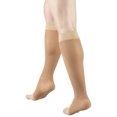 thumbnail image 1 of Truform Sheer Knee High Stockings, Open Toe: 15 - 20 mmHg, Beige, Small, 1 of 7