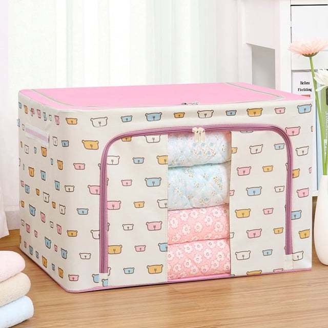 Oversize Storage Box Toys Clothing Storage Box Oxford Cloth Finishing Box Closet Folding Clothes Household Room Essentials