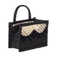 thumbnail image 2 of Foldable Fabric Storage Basket - Woven Collapsible Container for Clothing & Toys, Versatile organizer with Handle, Black, JKODE, 2 of 8