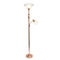thumbnail image 4 of Elegant Designs 2 Light Mother Daughter Floor Lamp with White Marble Glass, 4 of 6