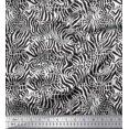 thumbnail image 1 of Soimoi White Silk Fabric Leopard & Wild Animal Skin Print Fabric by Yard 42 Inch Wide, 1 of 3