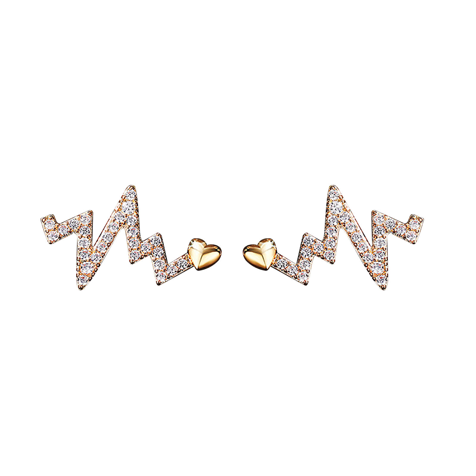 Style Mode Femmes Battement de Cœur Bijoux de Mode Cadeau Collier Boucle d'Oreille le Meilleur Cadeau pour un Être Cher