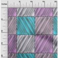 thumbnail image 2 of oneOone Polyester Spandex Turquoise Blue Fabric Stripes Sewing Material Print Fabric By The Yard 56 Inch Wide, 2 of 4
