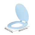 thumbnail image 3 of Aqestyerly Round Soft Close Toilet Seat with Quick Release,Durable Plastic Toilet Seat with Easy Install and Clean Function,Never Loosen Toilet Seat HWRETIE, 3 of 9