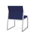 thumbnail image 5 of Gansett Reception Waiting Room Armless Guest Chair / Silver Steel / Blue, 5 of 5