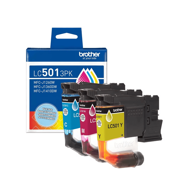 Brother Genuine LC5013PKS Standard-Yield Colour Ink Cartridge 3-Pack