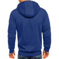 thumbnail image 4 of MesaSe Mens Hooded Sweater Coat With Solid Color Zipper Pocket In Autumn And Winter, 4 of 5