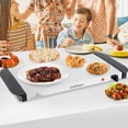 thumbnail image 4 of Costway Electric Buffet Server Food Warmer with 3 Removable Trays Adjustable Tempered, 4 of 10