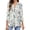 F, variant on RKSTN Women's Casual Boho Floral Print V Neck Long Sleeve Autumn Floral Printing Tops Loose Blouses Shirts