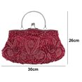 thumbnail image 2 of Sac à Main de Souper à Motif floral avec Paillettes Perlées, Pochette, 2 of 5