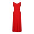 thumbnail image 4 of Gspmoly Robes pour Femmes Grande Taille, Mode Femmes Été Camis Sans Manches Col en V Taille Resserrée Fente Robe Formelle Robes de Soirée pour Femmes Offres, 4 of 7
