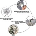 thumbnail image 4 of 10 Pieces Plastic Christmas Flower  Tree Floral Decor Decorative Artificial Flower for Christmas Tree Decoration Festival Ornament, 4 of 8