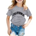 thumbnail image 1 of WEAIXIMIUNG Camisoles à Soutien-Gorge Intégré pour Femmes Garçon et Fille Mode Décontractée Imprimé Col Rond Ample T-Shirt à Manches Courtes Haut 9-10 Ans, 1 of 4