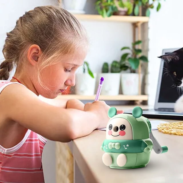 RKSTN Pencil Sharpener Pencil Sharpener Automatic Pencil Sharpener 's Primary School Student Rolling Pen Sharpener Hand Cranked Pencil Sharpener