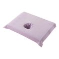 thumbnail image 2 of Housse de Demi-Table en Coton pour SPA, Salon de Beauté, Lit, Trou pour le Visage, Serviette, Bleu Neige, 2 of 6