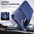 thumbnail image 4 of ELEHOLD for Samsung Galaxy A16 5G Case, PU Leather Magnetic Button Closure Credit Card Holder Slots Stand Function Wallet Shock-Absorbent Shockproof Phone Case for Samsung Galaxy A16 5G,Darkblue, 4 of 6