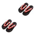 thumbnail image 4 of ZheElen Sabots Japonais Pantoufles Geta Sandales Sandales de Plage pour Hommes Femmes 36 Rouge Rond Taille 40 2Ensemble, 4 of 6