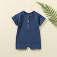thumbnail image 3 of Birdeem Barboteuse T-Shirt à Manches Courtes Uni pour Tout-Petits Filles Garçons, 3 of 4