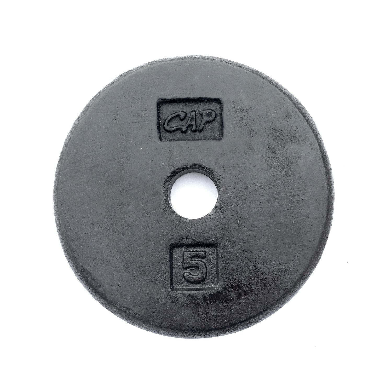 CAP Barbell 1-Inch Cast Iron Weight Plate, Black, Single, 12.5 lb