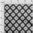 thumbnail image 1 of oneOone Georgette Viscose Black Fabric Geometric Bandhani Sewing Craft Projects Fabric Prints By Yard 42 Inch Wide, 1 of 4