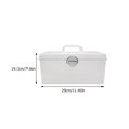 thumbnail image 2 of PENGXIANG 1pc Large Capacity Mahjong Storage Box Plastic Storage Holder with Lock, 2 of 6