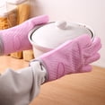 thumbnail image 1 of Tyidzon One Baking Gloves Kitchen Insulation Gloves Left And Right Hand Use Withstand High Temperature Soft Can Be Used For A Long And Easy To Clean, 1 of 6