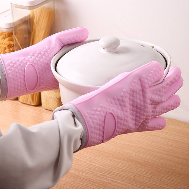 Tyidzon One Baking Gloves Kitchen Insulation Gloves Left And Right Hand Use Withstand High Temperature Soft Can Be Used For A Long And Easy To Clean