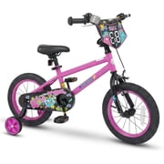 OLAKIDS Kids Bike, 12 14 16 18 Inch Toddler Children BMX Bicycle with DIY Drawing Board Training Wheels Adjustable Seat Handbrake Coaster Brake Safety Bell