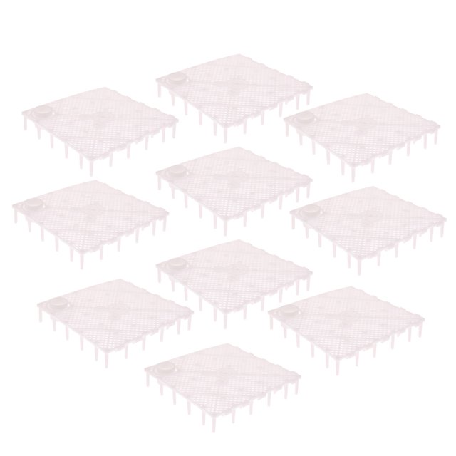 GROWTH TANK 10 Count Aquarium Undergravel Combination Board Filtration Plate White Open