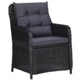 thumbnail image 5 of vidaXL 3 Piece Garden Dining Set Black, 5 of 5