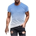 thumbnail image 2 of Qertyioot Hommes d'Économies de Mode Imprimer Manches Courtes Col Rond T-shirt Mode Décontracté Manches Courtes, 2 of 5