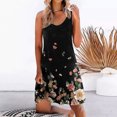thumbnail image 1 of EGNMCR Robes d'Été Femmes Tendance 2024 Robe Sans Manches pour Femmes Robe Visuellement Mince Mode Imprimé Floral Été Nouveautés Robe à Imprimé, 1 of 7