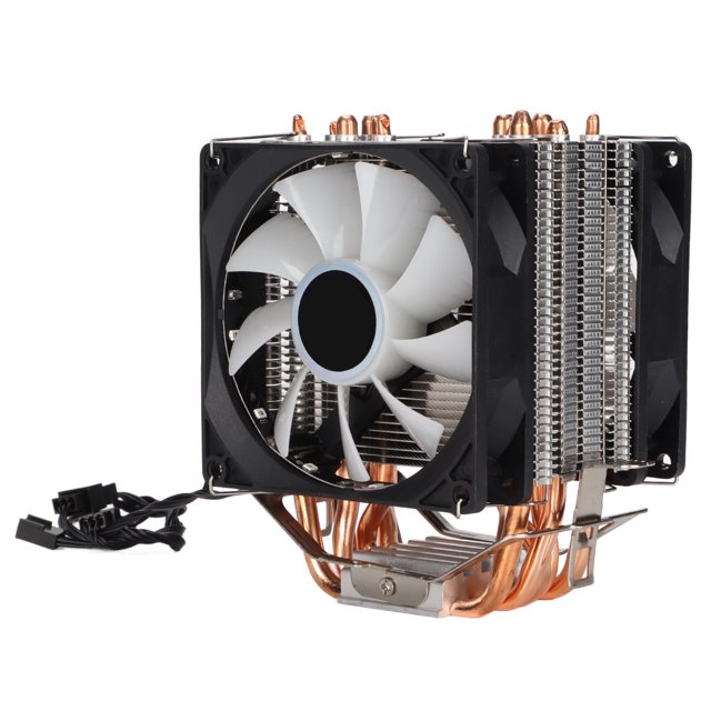 ANGGREK CPU Cooler, Simple Operation Excellent Heat Dissipation CPU Cooling Fan 6 Tubes 90mm 3pin With RGB Light For LGA 1155 For For LGA775