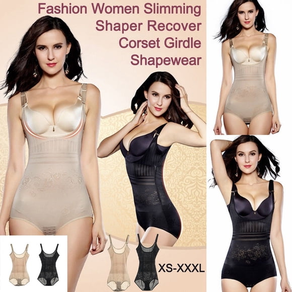 Gaine Taille Intégrale pour Femmes, Justaucorps Gainant, Corset sous-Poitrine, Serre-Taille, Shapewear
