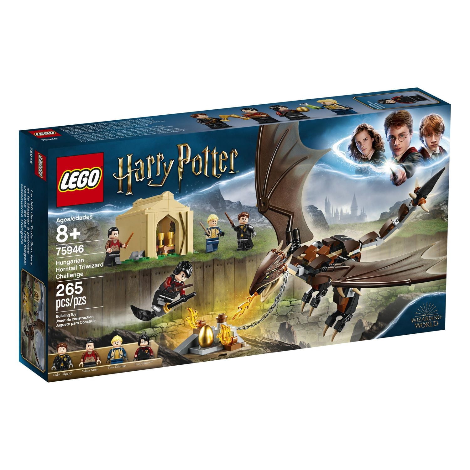 LEGO Harry Potter and the Goblet of Fire Hungarian Horntail Triwizard Challenge 75946 Toy Building Kit (265 Piece)
