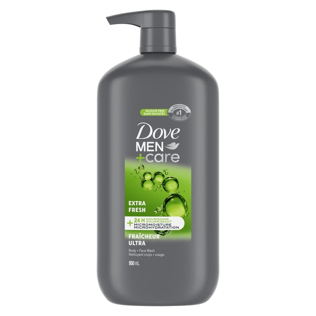 Dove Men+Care Body + Face Wash Extra Fresh 24H Nourishing, 950 ml