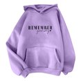thumbnail image 2 of SDNall Hauts à Manches Longues pour Femmes Mode Classique Solide à Capuche avec Poche Sweat-Shirts, 2 of 9