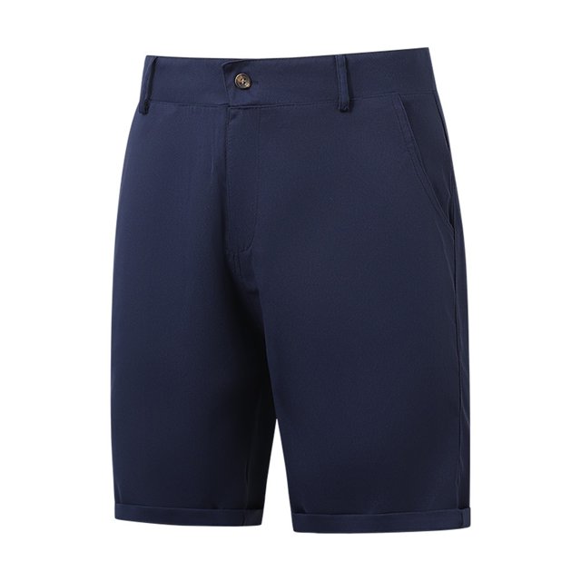 EOYWHK Jean Shorts Men Relaxed Fit Straight Leg Zipper Pockets Solid Color Dress Shorts