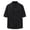 Black, variant on Men's Casual Linen Button Down Shirts Short Sleeve Dress Shirt Fashion Summer Clothes Beach Shirts Solid Color Shirt Blouse Black, 3XL