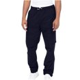 thumbnail image 1 of Autumn And Winter Mens Solid Color Work Pants Drawstring Leg Mouth Sticky Tape Pocket Casual Pants, 1 of 1